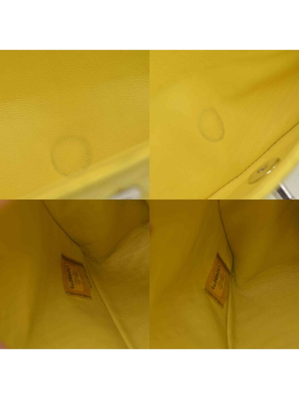 $11300 2010 Chanel Lambskin Quilted Medium Double Flap Yellow - Picture 10 of 10